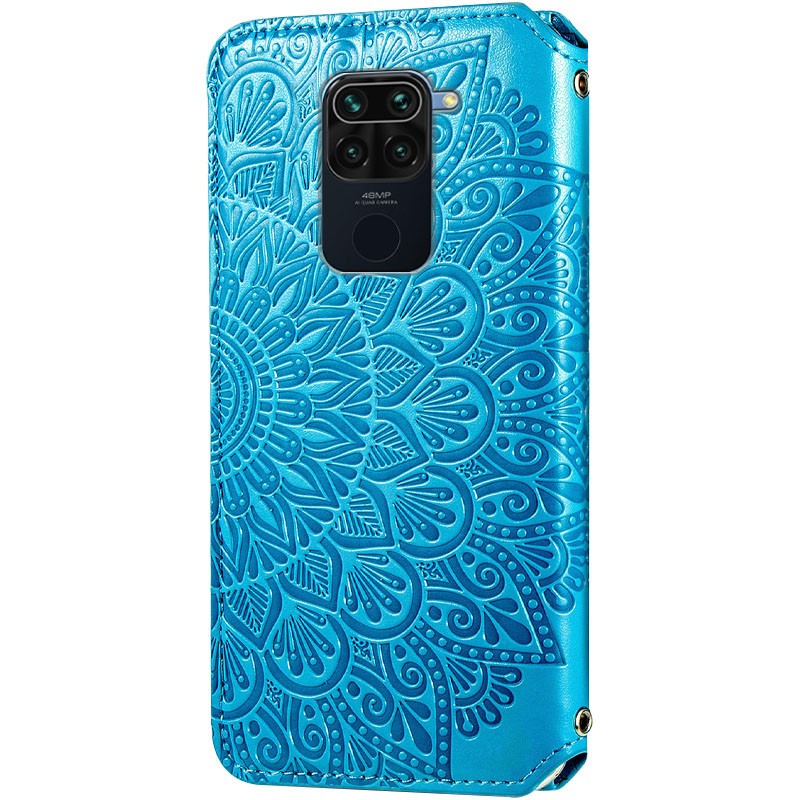 Книжка GETMAN Mandala для Xiaomi Redmi Note 9/Redmi 10X синя-1
