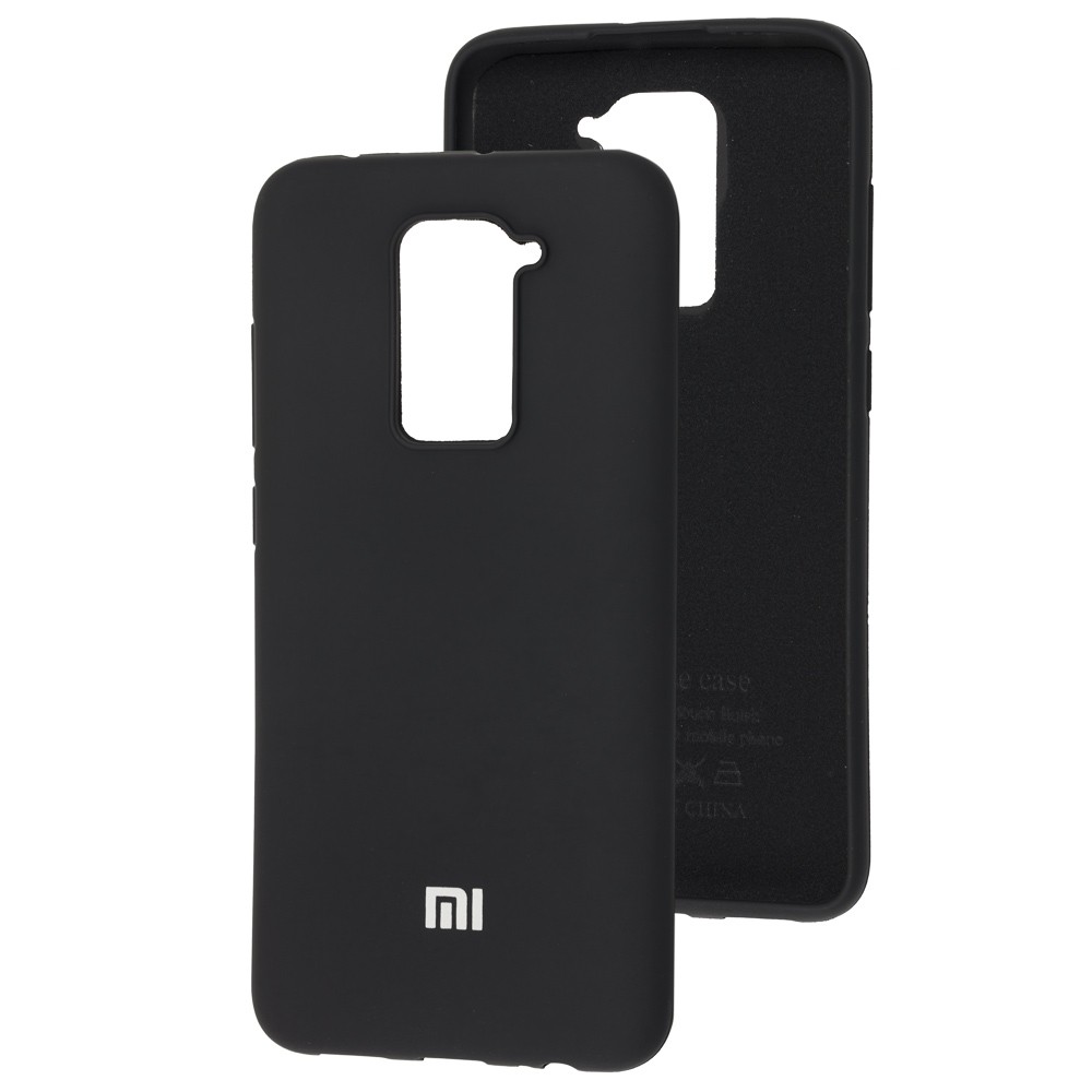 Silicone Cover Full Protective Xiaomi Redmi Note 9/Redmi 10X (black)-0