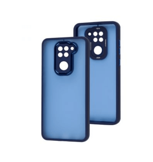 Накладка Luxury Metal Lens для Xiaomi Note 9 (Синій)-0
