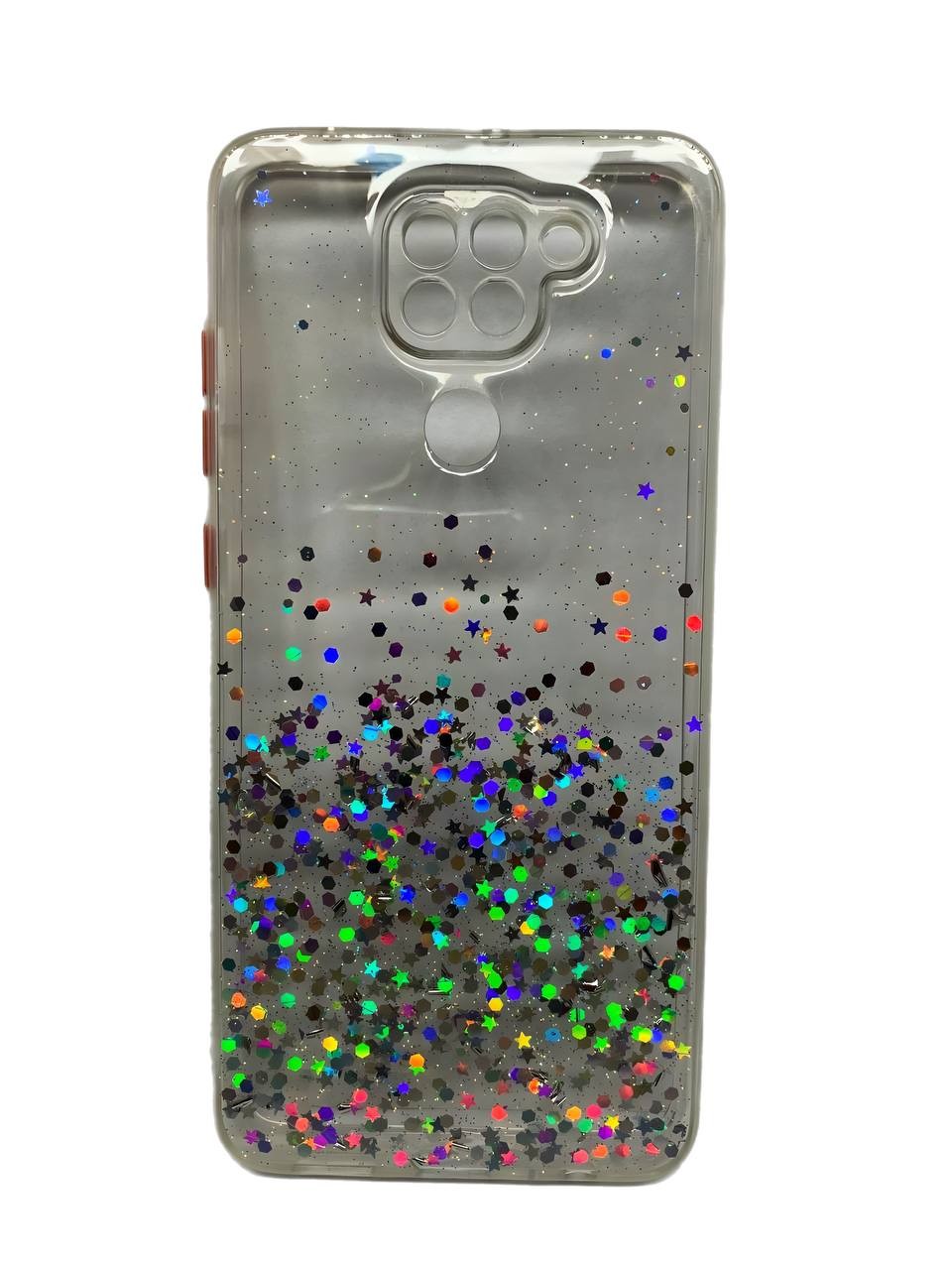 Накладка Glitter Bling Sequins для Xiaomi Note 9 (clear)-0