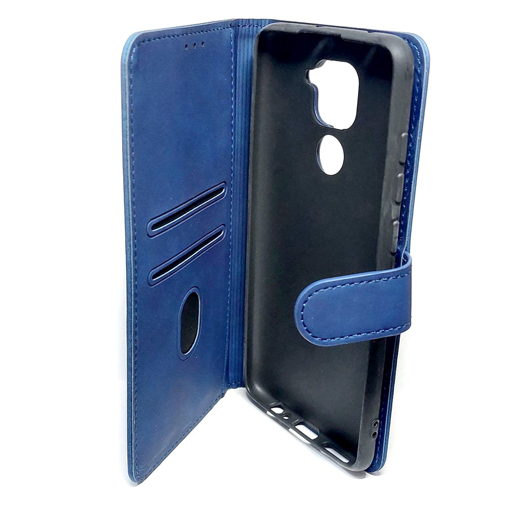 Книжка Cover Stylish Slot Matte для Xiaomi Redmi Note 9 (Синя)-2