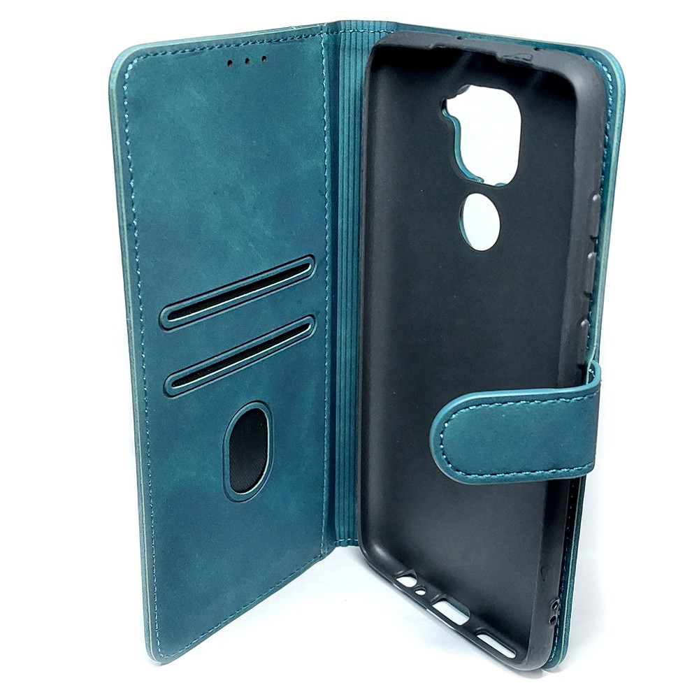 Книжка Cover Stylish Slot Matte для Xiaomi Redmi Note 9 (Зелена)-2