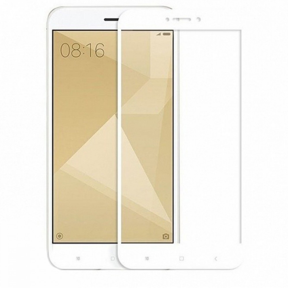 Захисне скло RB для Xiaomi Redmi Note 4X  з білою рамкою-0