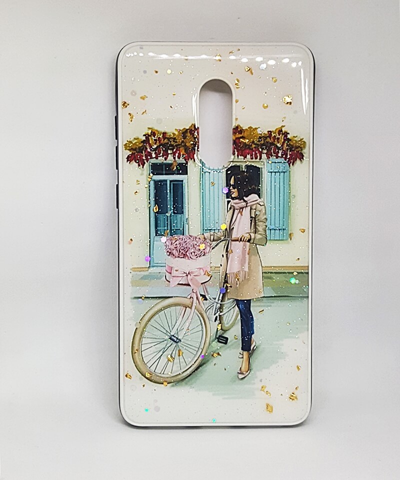 Накладка Mix Art для Xiaomi Redmi Note 4/4X Дівчина з велосипедом та квітами-0