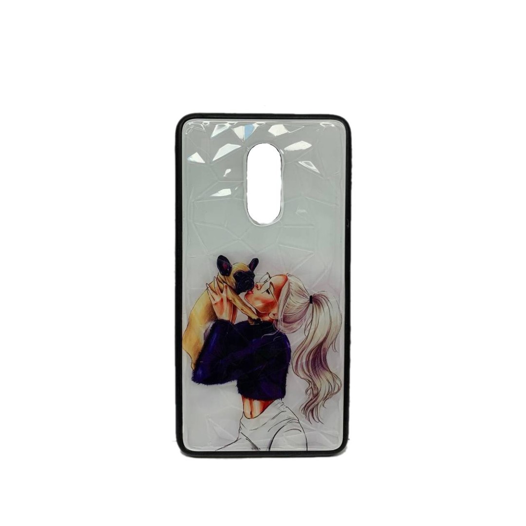 Накладка Ladies для Xiaomi Note 4x Дівчина з бульдогом-0