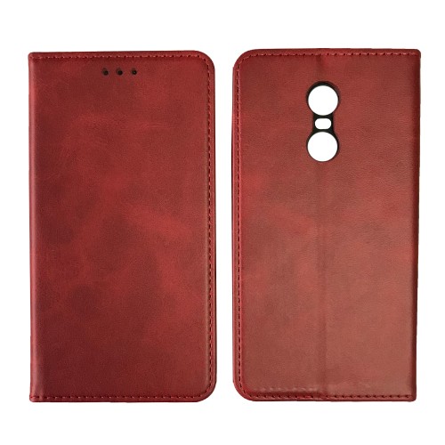 Книжка Black TPU Magnet для Xiaomi Redmi Note 4X / Note 4 червона-0