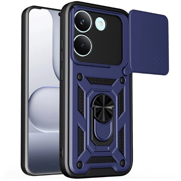 Накладка Camshield Serge Ring  для Xiaomi Poco X8 Pro синя-0