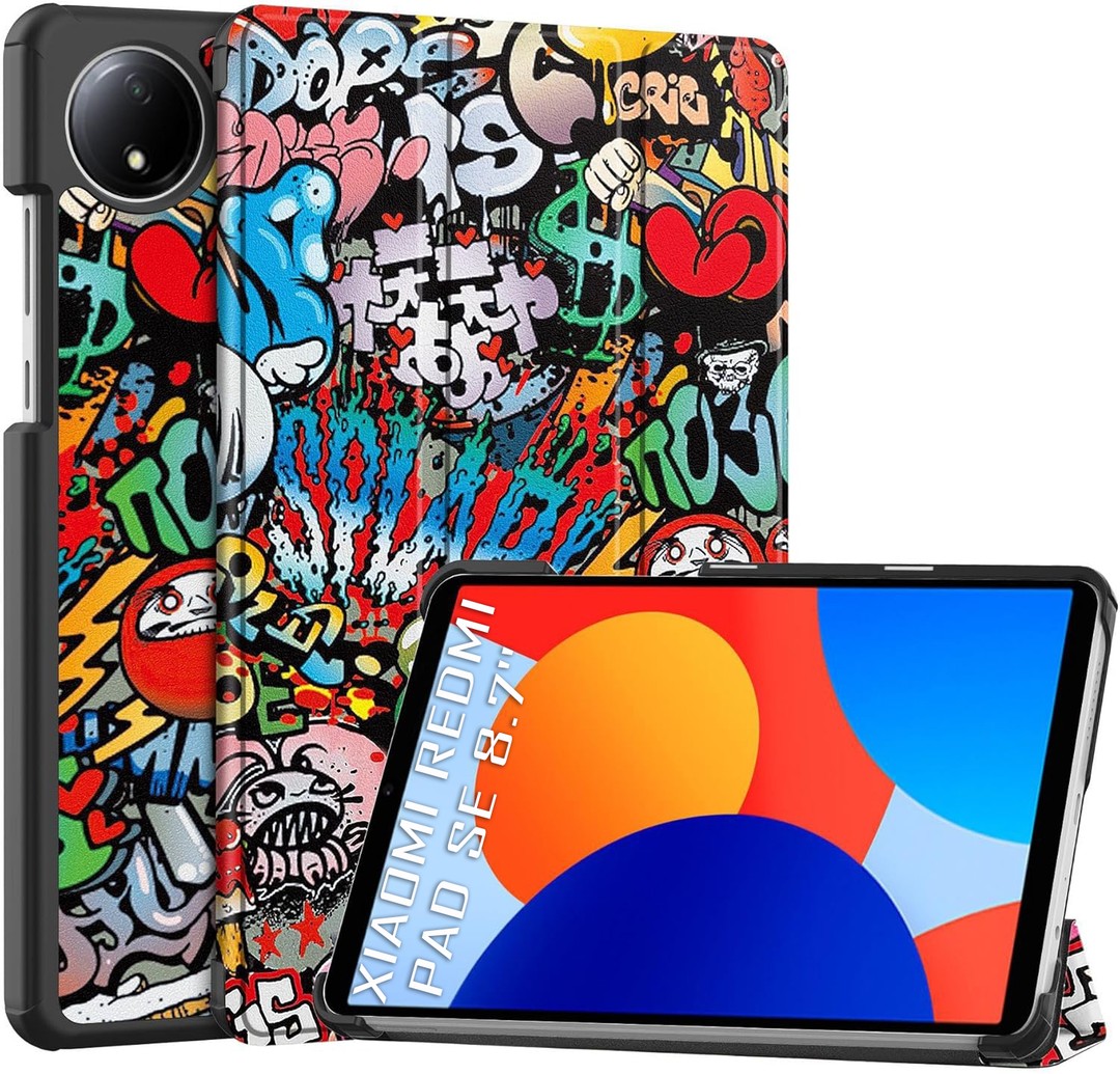 Чохол-книжка BeCover Smart Case для Xiaomi Redmi Pad SE 8.7" Graffiti-0