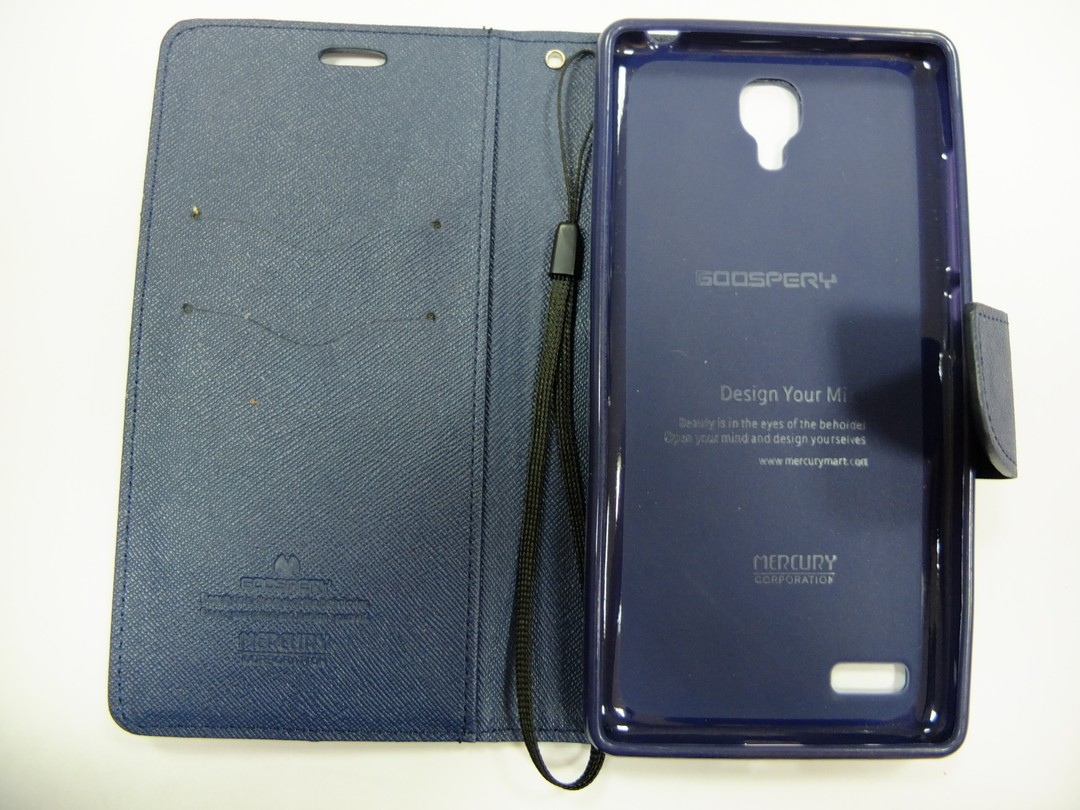 Книжка Goospery Fancy для Xiaomi Redmi Note синя-1
