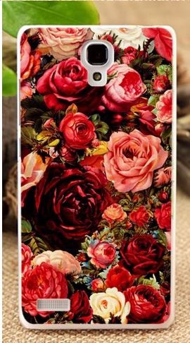 Накладка для Xiaomi Redmi Note 2 "Троянди" (пластик)-0