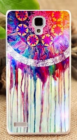 Накладка для Xiaomi Redmi Note 2 "Ловець снів білий" (пластик)-0