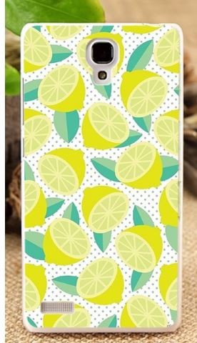 Накладкадля Xiaomi Redmi Note 2 "Лимони" (пластик)-0