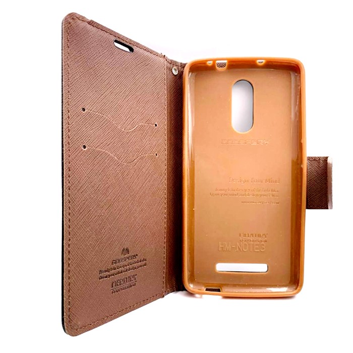 Книжка Goospery Fancy для Xiaomi Redmi Note 3/Note 3 Pro коричнева-2