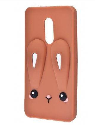 Накладка TOYS для Xiaomi Redmi Note 4/Note 4x Кролик коричневий плаский-0