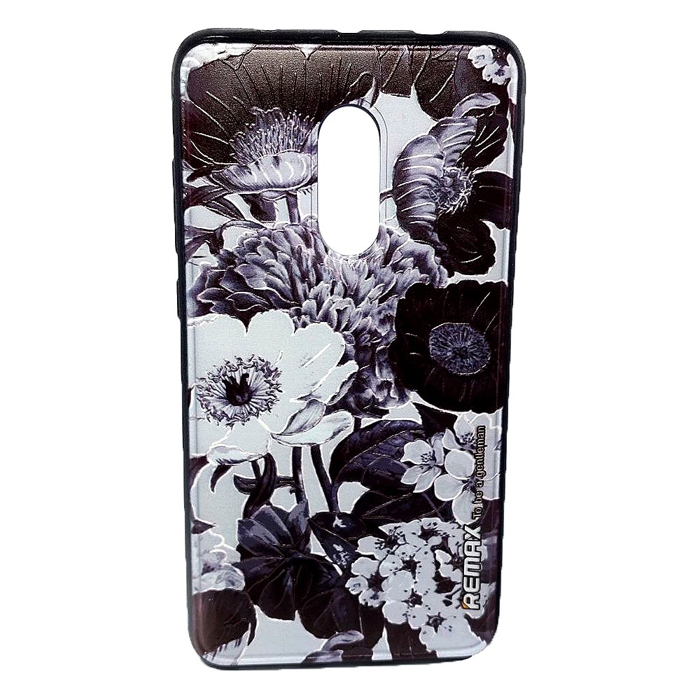 Чохол Remax "Flowers" для Xiaomi Redmi Note 4 Black&White-0