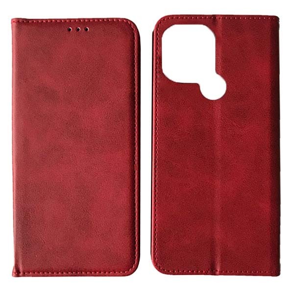 Книжка Black TPU Magnet для Xiaomi Redmi A1 Plus / A2 Plus / Poco C51 червона-0