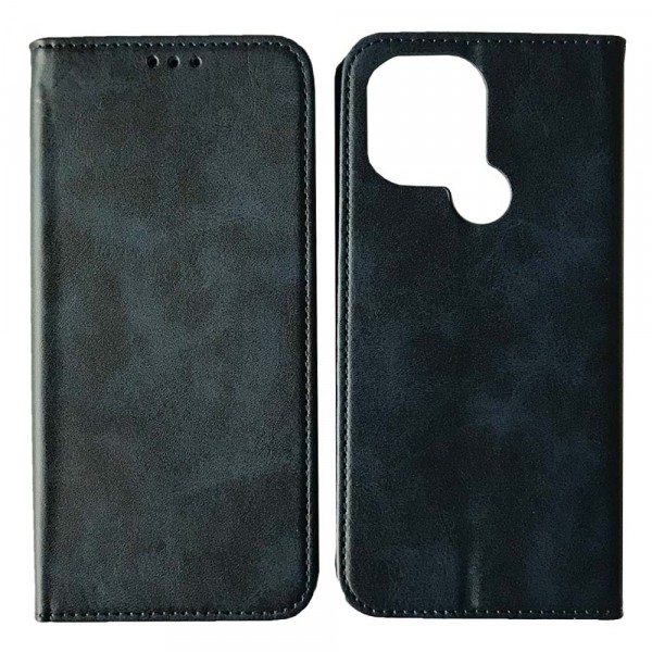 Книжка Black TPU Magnet для Xiaomi Redmi A1 Plus / A2 Plus / Poco C51 синя-0