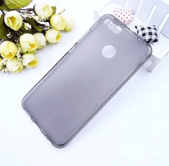 Накладка силіконова для Xiaomi Mi A1 (сіра)-0