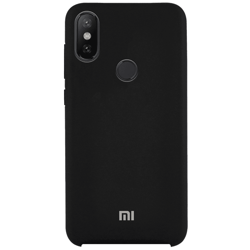 Накладка Silicone Case для Xiaomi Mi  A2 (чорна)-0