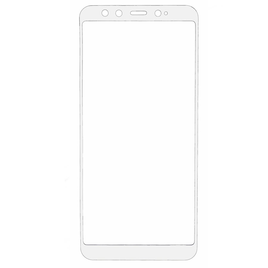 FULL SCREEN Full Glue 2.5D Xiaomi Mi 6X/A2 з білою рамкою-0