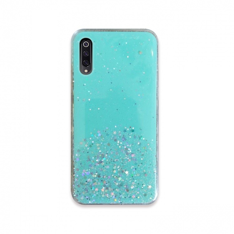 Накладка Acrylic Glitter для Xiaomi MI A3/MI CC9e м`ятна-0