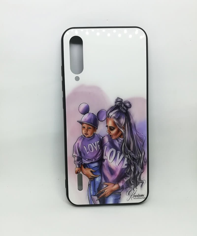 Накладка Girls Glass для Xiaomi Mi A3/CC9e Love-0