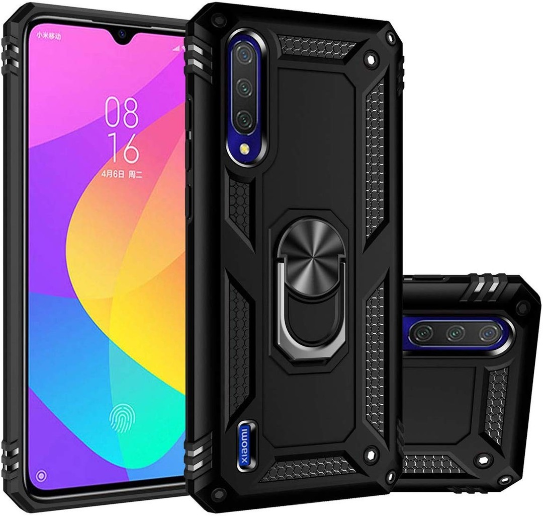 Накладка під магнітний тримач Serge Ring для Xiaomi Mi A3 (CC9e) (Чорний)-0