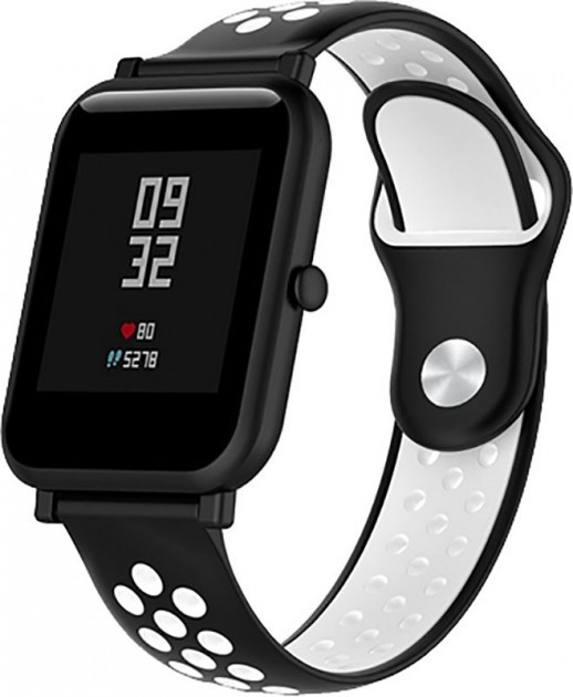 Ремінець  Sport для 20 mm Black/White-0