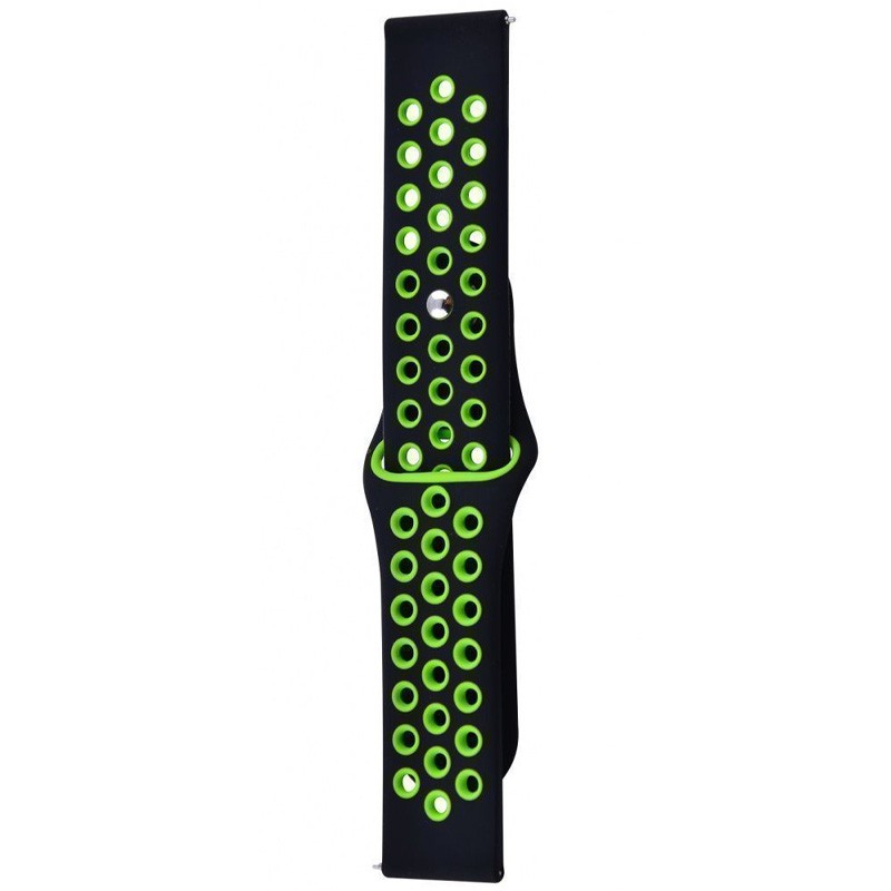 Ремінець Sport Nike+ для Xiaomi Amazfit/Samsung 20 mm (black/green)-0