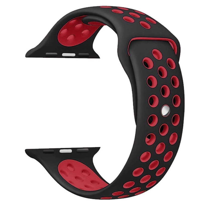 Ремінець Sport Nike+ для Xiaomi Amazfit/Samsung 20 mm (black/red)-0