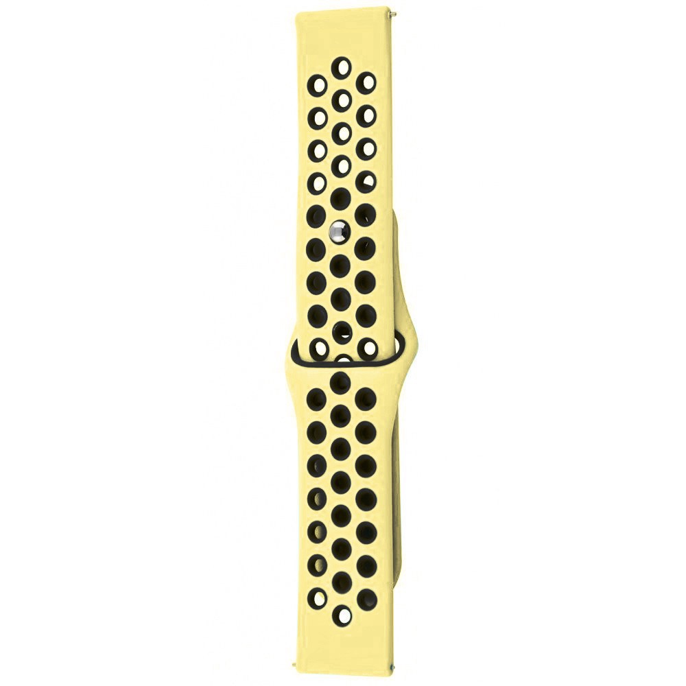 Ремінець Sport Nike+ для Xiaomi Amazfit/Samsung 20 mm (yellow/black)-0