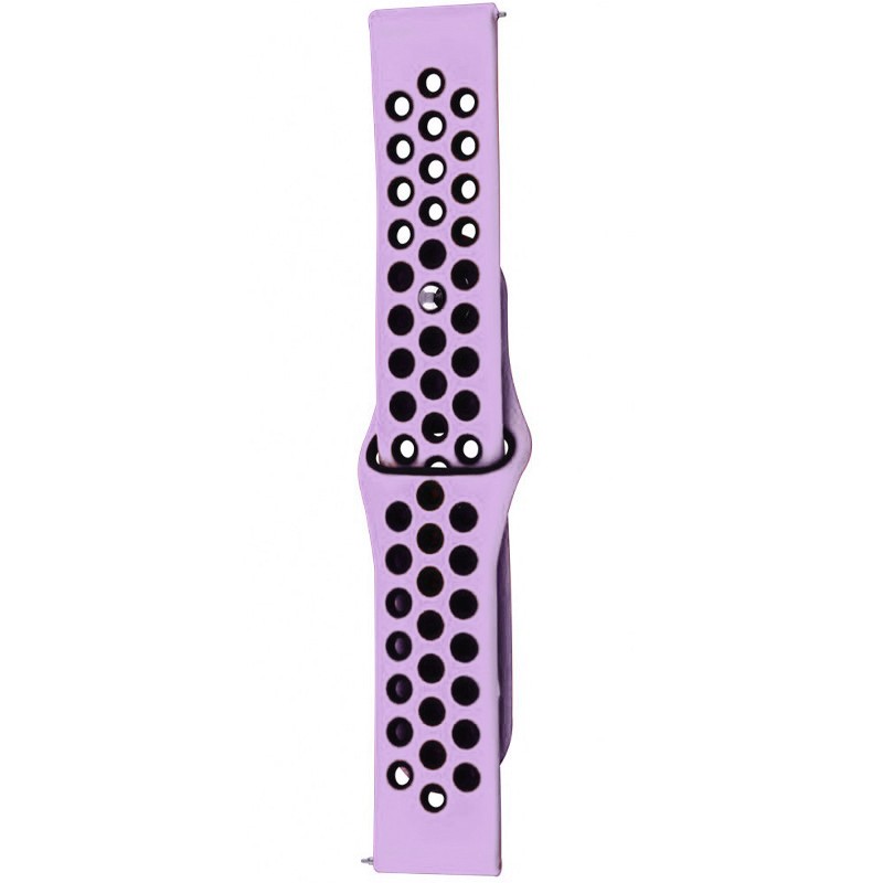 Ремінець Sport Nike+ для Xiaomi Amazfit/Samsung 20 mm (lilac/black)-0
