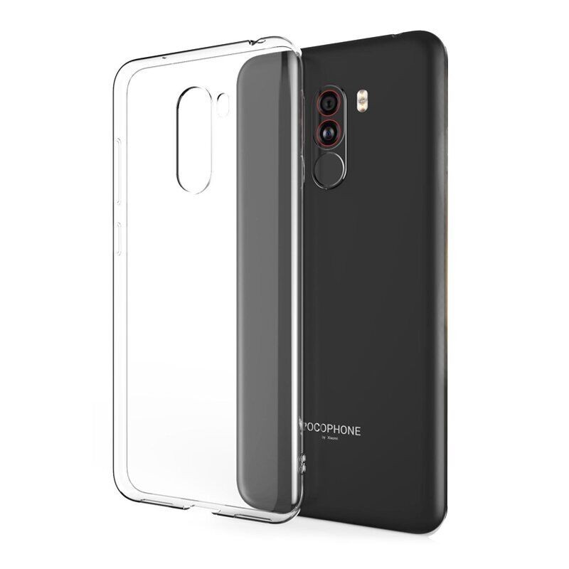 НакладкаI Crystal для Xiaomi Pocophone F1 прозорий силікон-0