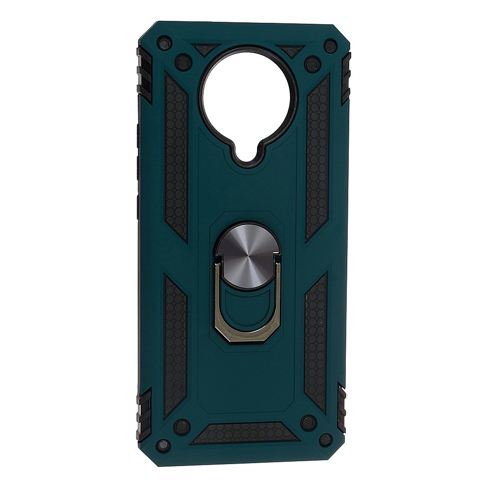 Накладка під магнітний тримач Serge Ring для Poco F2 Pro Dark green-0