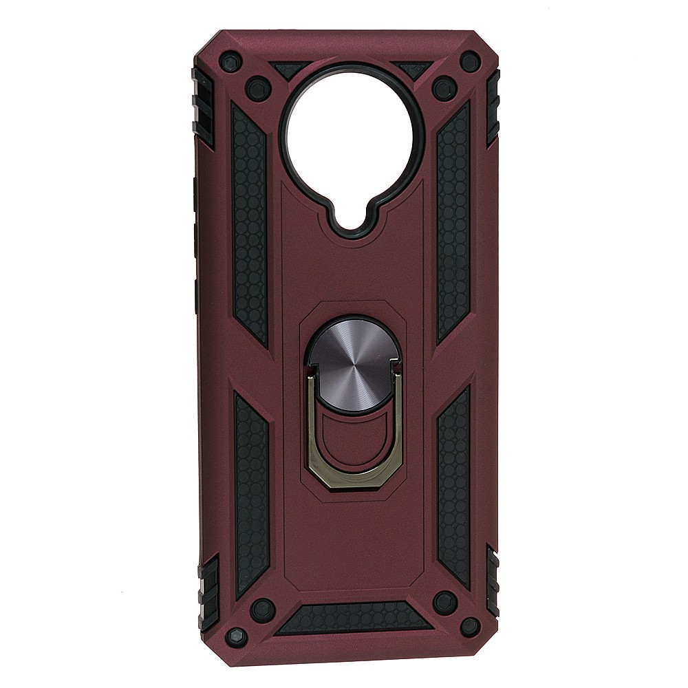 Накладка під магнітний тримач Serge Ring для Poco F2 Pro Bordo-0