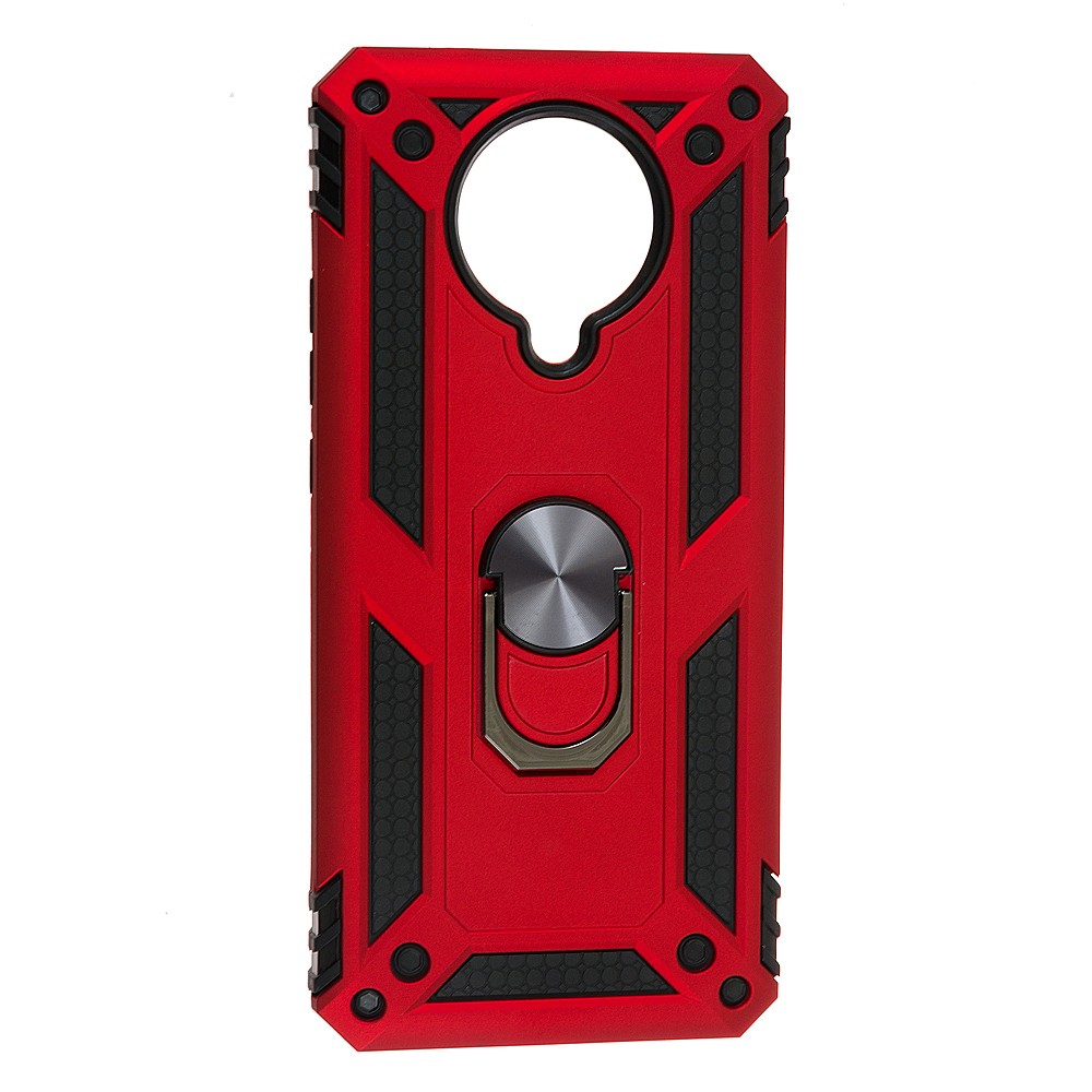 Накладка під магнітний тримач Serge Ring для Poco F2 Pro Red-0