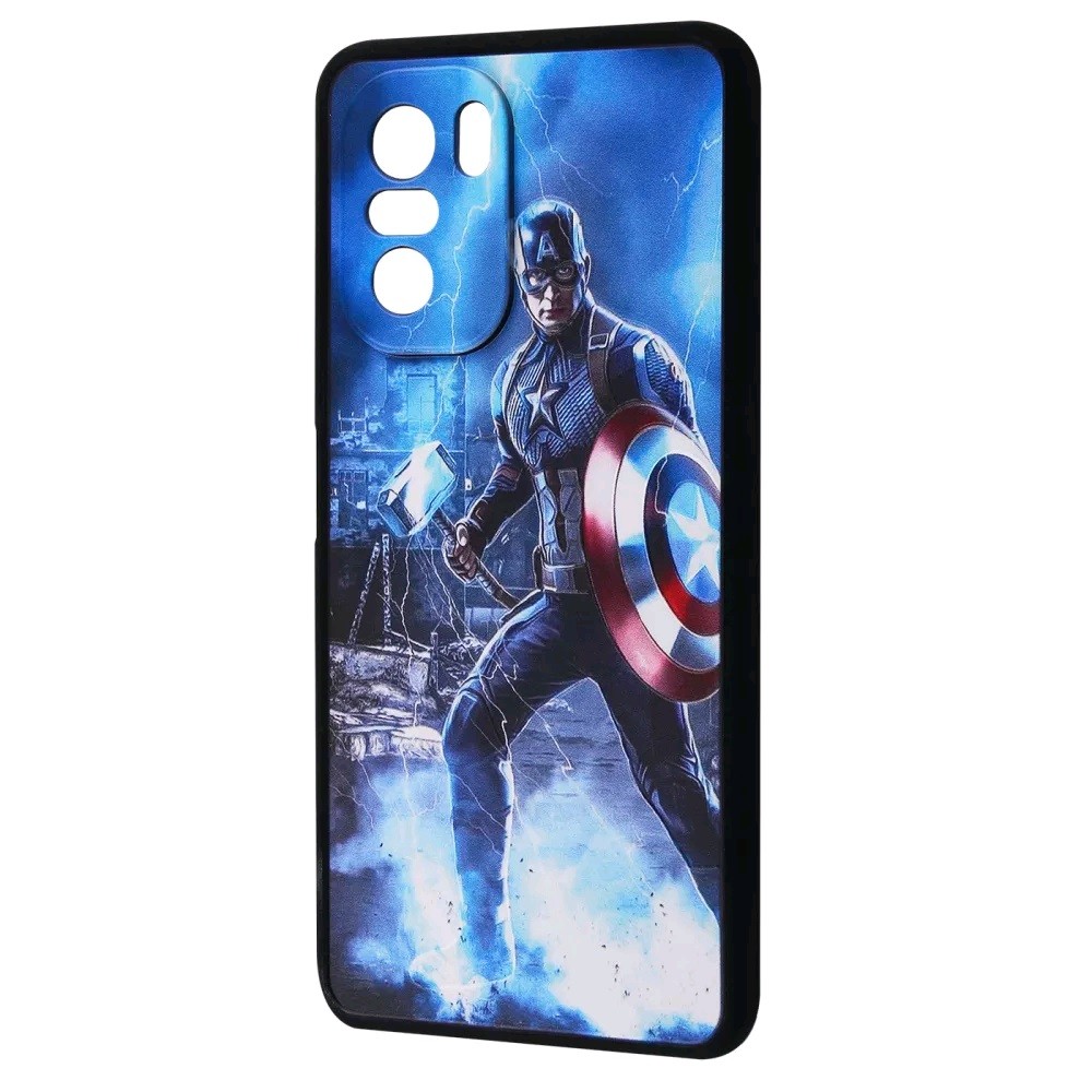 Накладка Game Heroes для Xiaomi Poco F3 / Mi 11i Капітан Америка-0