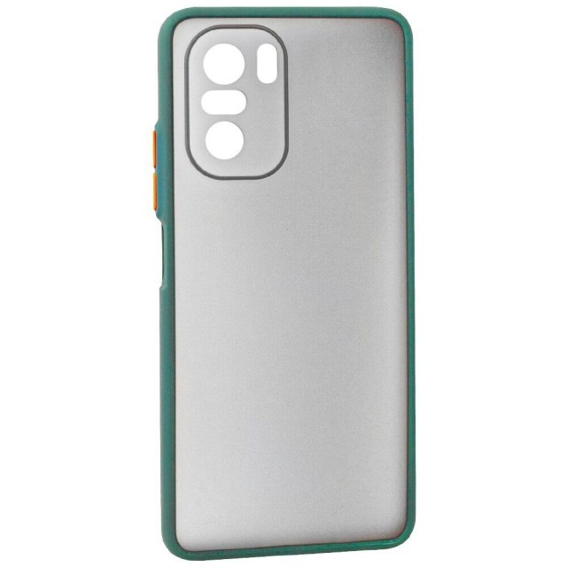 Накладка Totu Gingle Camera для Xiaomi Poco F3 /Mi 11i темно-зелена-0