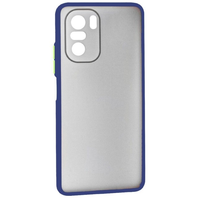 Накладка Totu Gingle Camera для Xiaomi Poco F3 /Mi 11i синя-0