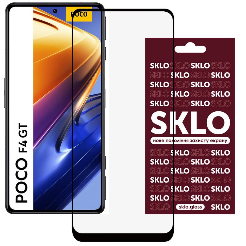 Захисне скло SKLO 3D (full glue) для Xiaomi Poco F4 GT-0