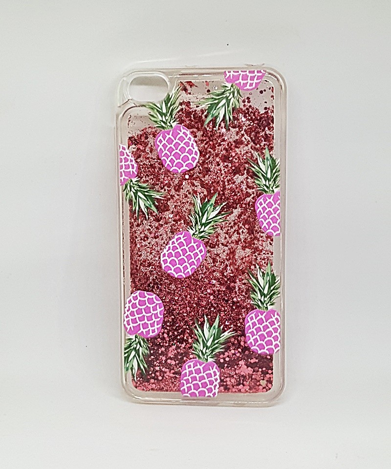 Накладка "Plants" для Xiaomi Redmi  GO "Ананаси" (переливається)-0