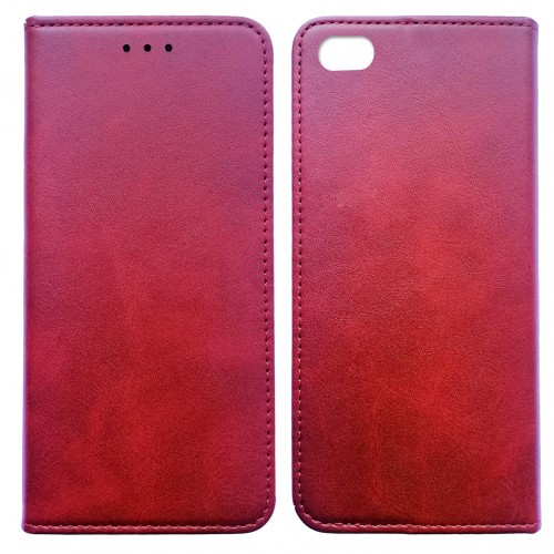 Книжка Black TPU Magnet для Xiaomi Redmi Go червона-0