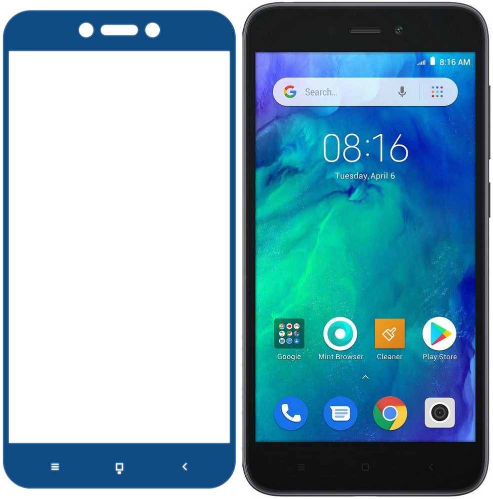 Захисне скло Full Glue для Xiaomi Redmi GO синє-0