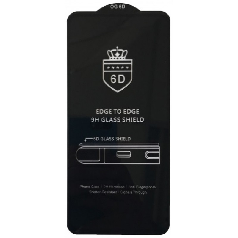 Захисне скло 6D OG Crown для Xiaomi Mi 9T/K20/K20 Pro з чорною рамкою-0