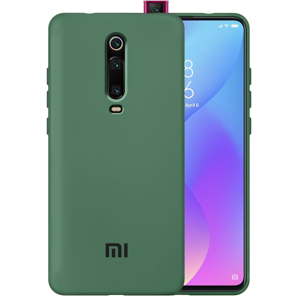 HQ Silicone Case для Xiaomi Redmi K20/K20 Pro/Mi 9T/Mi 9T Pro темно-зелена-0