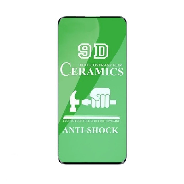 Гнучке скло Ceramic для Xiaomi Poco F2 Pro/Redmi K30 Pro з чорною рамкою-0