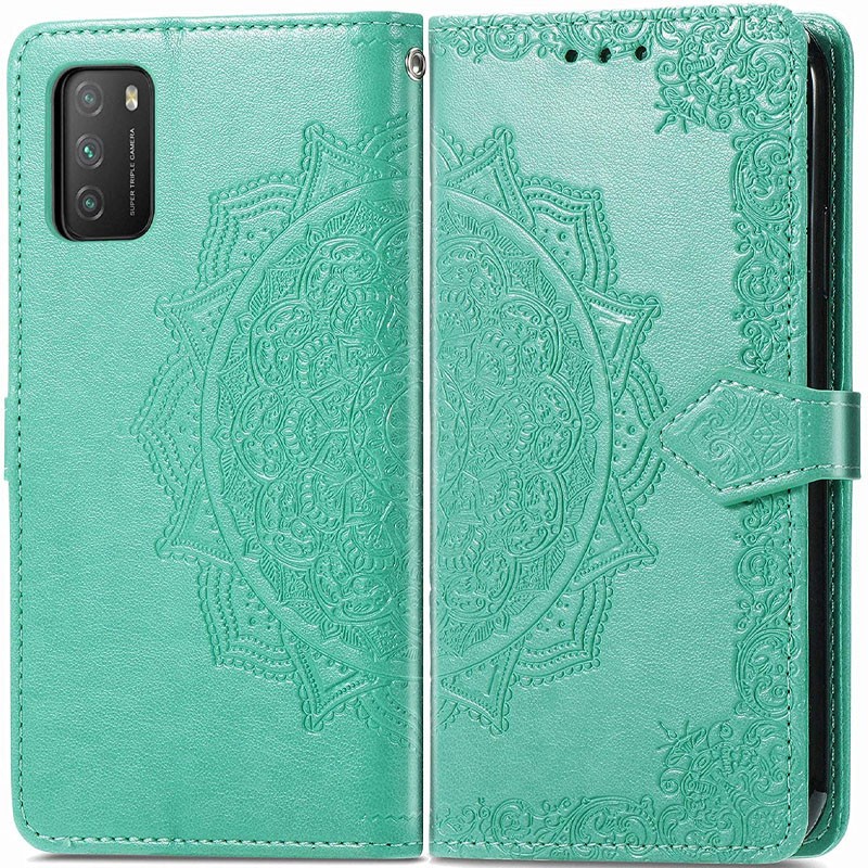Книжка Art Case для Xiaomi Poco M3 бірюзова-0