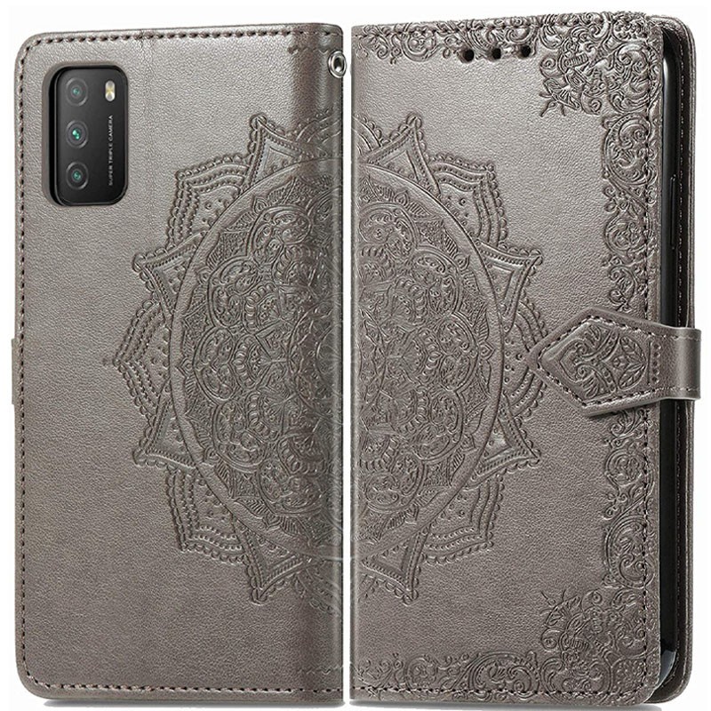 Книжка Art Case для Xiaomi Poco M3 сіра-0