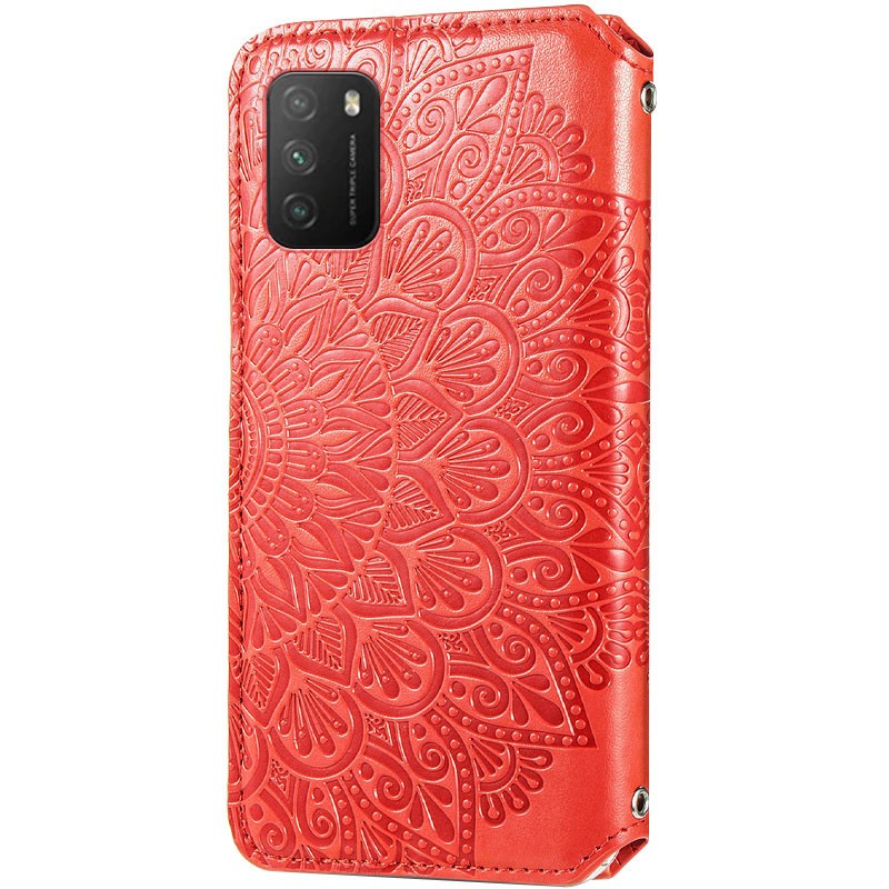 Книжка GETMAN Mandala для Xiaomi Poco M3/Redmi 9T червона-1