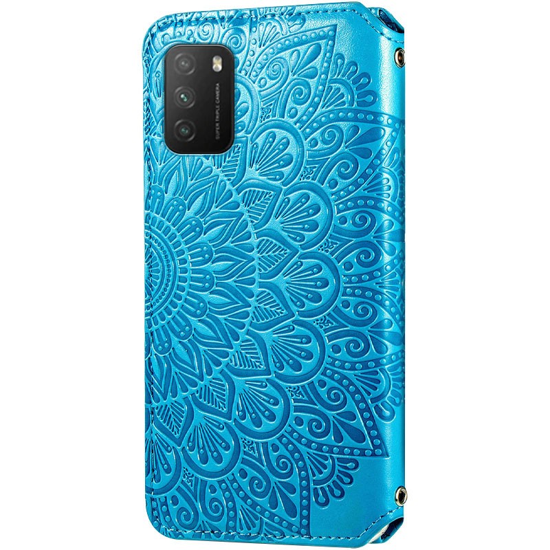 Книжка GETMAN Mandala для Xiaomi Poco M3 синя-1